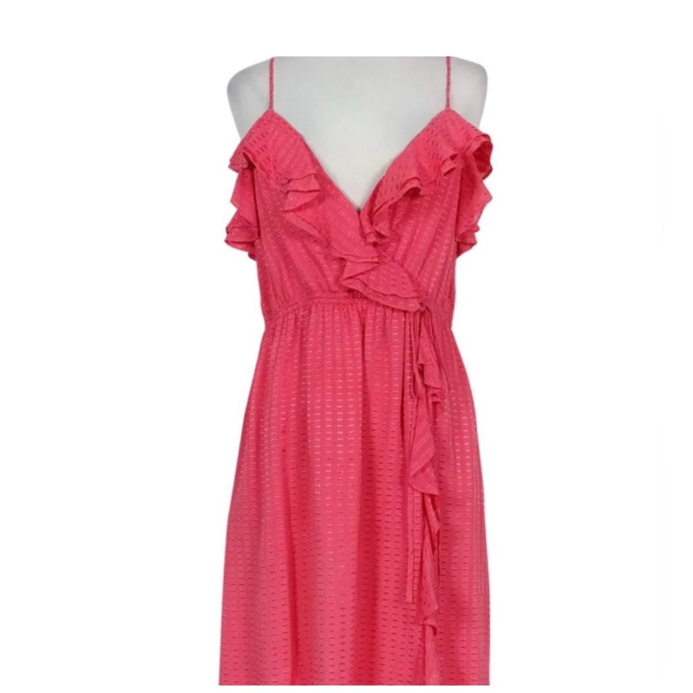 An original MILLY of New York Women Pink Ruffle Dress 4